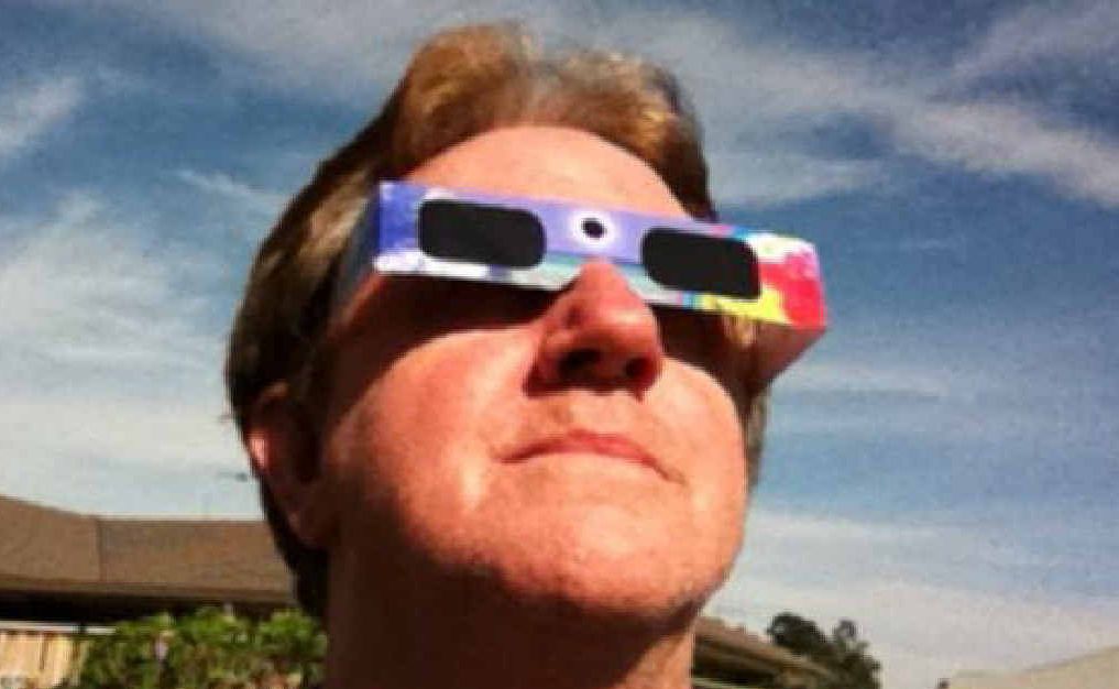 COSMIC: Australian Science magazine writer Dave Reneke prepares to watch the Transit of Venus on Wednesday morning. COSMIC: Australian Science magazine writer Dave Reneke prepares to watch the Transit of Venus on Wednesday morning.